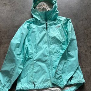 North Face Women's Turquoise Raincoat